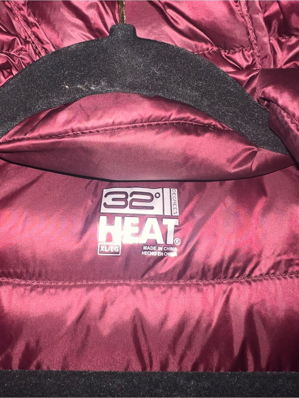 32 Degrees Women's Quilted Packable Puffer Jacket - purple - Picture 2 of 3